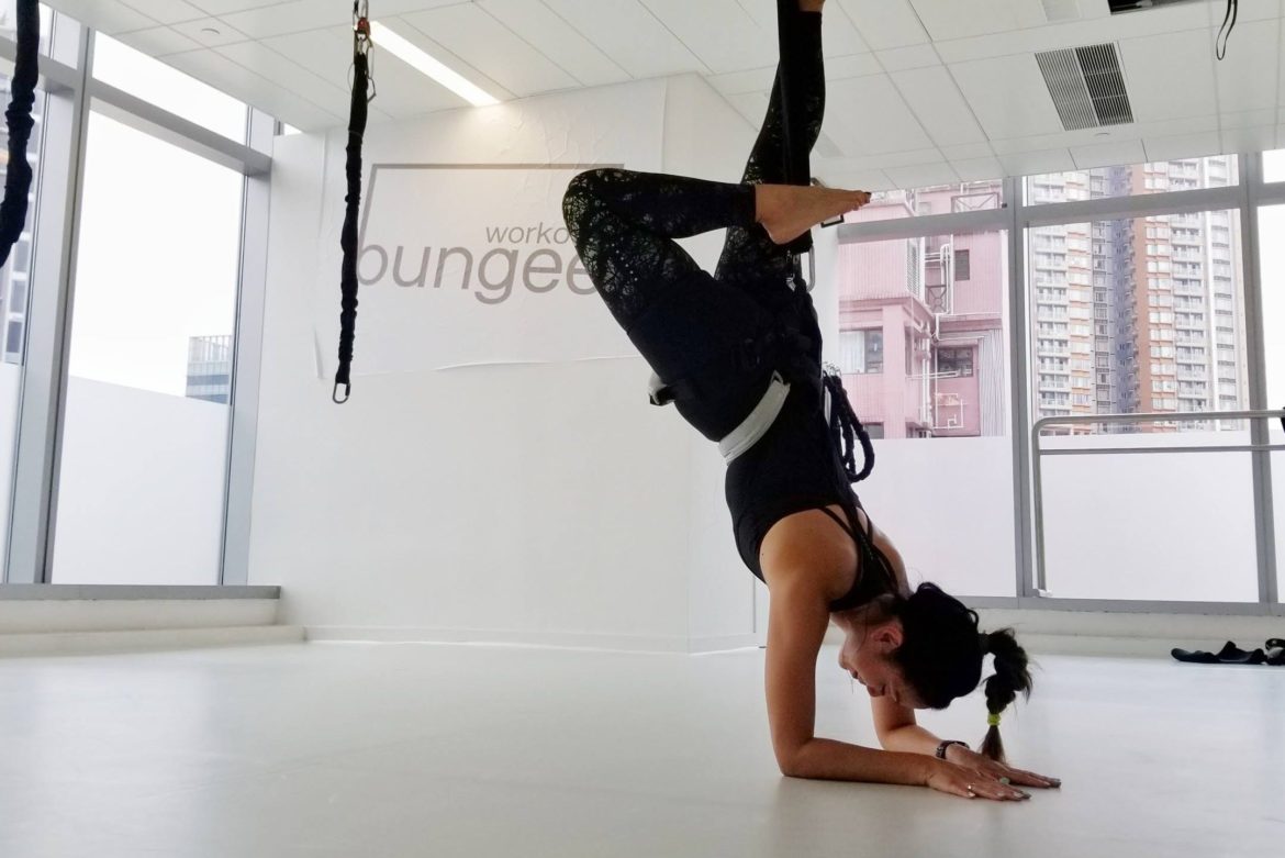 Bungee Workout Hong Kong Scorpion Pose