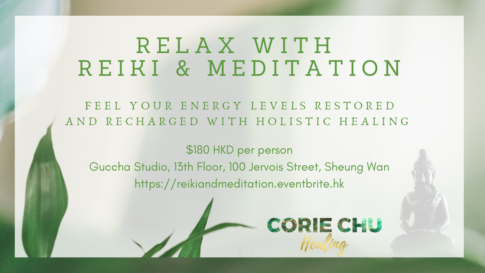 Corie Chu Healing Hong Kong Meditation